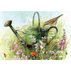 алмазная живопись  40*50см  лейка на поляне