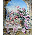 Алмазная живопись "Darvish" 40*50см  Цветение роз