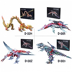 пазл 3d динозавр-робот. игрушка (4модели)
