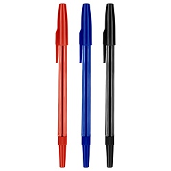 набор ручек шар.  3цв. стамм 049 корпус тонированный