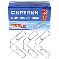 Скрепки 28мм оцинкованные 100шт /уп