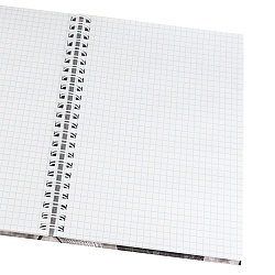 книжка записная  а5 100л "оттенки чёрного" на гребне