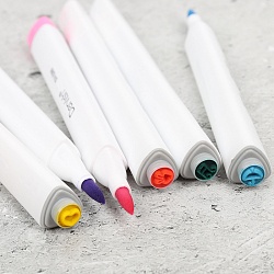 фломастеры 36цв  со штампиками в пластиковом футляре