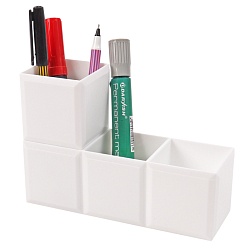 органайзер-трансформер настольный  пластиковый 3 отделения белый