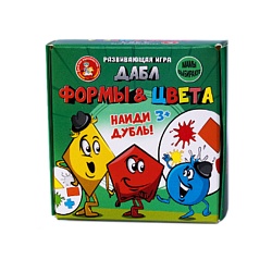 игра настольная  дабл "формы и цвета" (20 карточек)