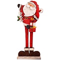 Сувенир "Санта" h60см дерево