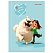 книжка записная  а6  48л "лучшие друзья. девочка с собакой" 7бц, глянц.лам.