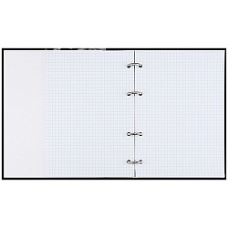 тетрадь на кольцах  80л  "леопард в чёрно-белом"