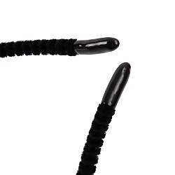 ободок чёрный для волос с ушками жемчуг 