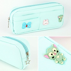 пенал со значками + три кармашка ассорти