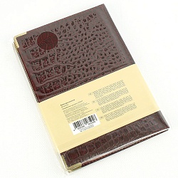 книга для записей  а5 80л grand croco (бордо) обложка искусств. кожа , золотой срез мет.уг