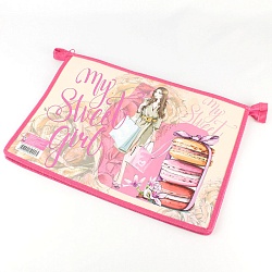 папка для тетрадей  а4 на молнии сладкий день