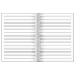 тетрадь для нот  а4 16л. рояль