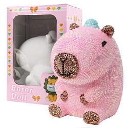 копилка декоративная капибара (розовая)