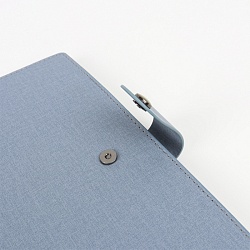 ежедневник а5 недатиров. 100л обложка кож.зам. на кольцах  с магнитной кнопкой