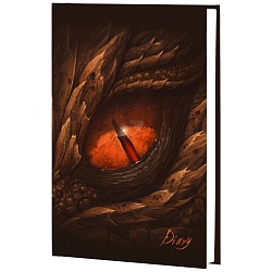 ежедневник недатированный  а5 128л взгляд дракона обложка матов.ламинация "soft touch"
