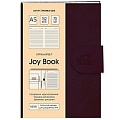 Ежедневник-органайзер  недатированный  А5 152л JoyBook.Коричневый обл. съёмная иск.кожа 