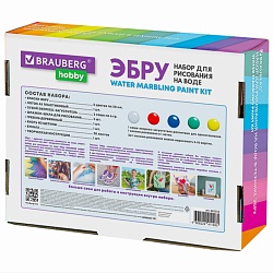 набор для рисования на воде "эбру" 5цв*20мл ,лотока5
