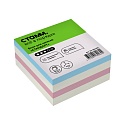 Блок для заметок  80*80*40мм. цветной Стамм