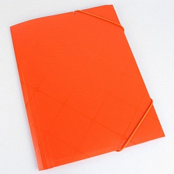 папка на резинке а4  diamond оранжевая