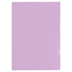 папка-уголок а4 100мкм фиолетовая  стамм