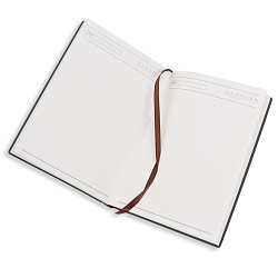 ежедневник а5 недатиров. 160л обложка кож.зам. чёрная