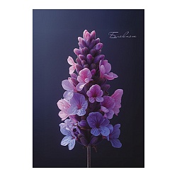 Блокнот А6  40л "Цветок" на гребне