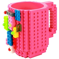 кружка-конструктор 400мл розовая