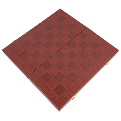 настольная игра "шахматы" кожаная коробка