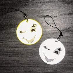 светоотражающий брелок смайлик