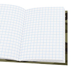 книжка записная  а7  64л "в стиле милитари-9" 7бц, глянц.лам.