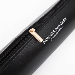 пенал на молнии кожзам (чёрный)