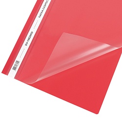 папка-скоросшиватель а4 красная 120/180мкм