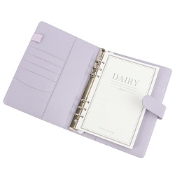 ежедневник а5 недатиров. 100л обложка кож.зам.  на кольцах  с магнитной застёжкой