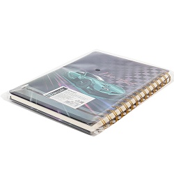 Блокнот 15,5*21см 80л на спирали в клетку "Уличные гонки"