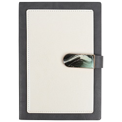 ежедневник а5 недатиров. 100л обложка кож.зам. на магнитной застёжке серый