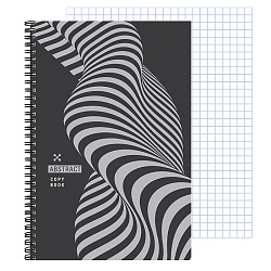 тетрадь  а4  60л кл. на гребне "абстрактный дизайн-6"