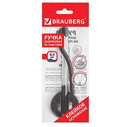 ручка шар. синяя brauberg настольная на пружине на подставке