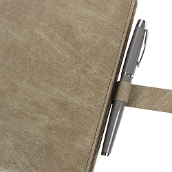 набор подарочный(ежедневник недатир. с магнитной застежкой + ручка+стержень)  цвет оливковый