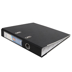 папка-регистратор  а4 5 см черная с мет. окантовкой