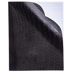 тетрадь  48л кл. "metallic тиснение croco" обложка бумвинил чёрная