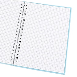 Блокнот 13*18см 48л на спирали в клетку "Космонавт"