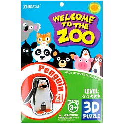 пазл 3d "zoo" penguin. игрушка