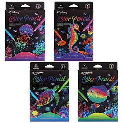 карандаши 18цв трёхгранный корпус "подводный мир"