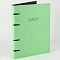 ежедневник недатированный  а5 136л joybook снежная мята на кольцах обложка искусств. кожа 
