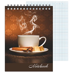 Блокнот 13*18см  48л "Кофе" на гребне