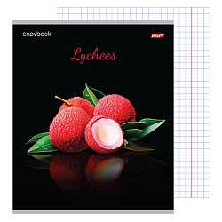 тетрадь  48л кл. "яркие фрукты и ягоды" обложка цветная мелованная