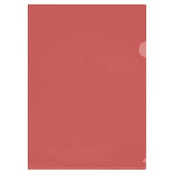 папка-уголок а4 100мкм красная  стамм