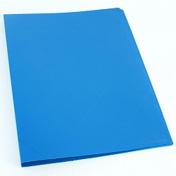 папка с зажимом и карманом а4 diamond синяя
