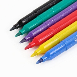 фломастеры  6цв  перламутровые